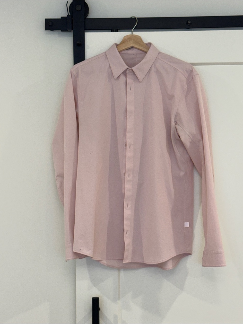 lululemon athletica Men's Light Pink Button-Up Dress Shirt